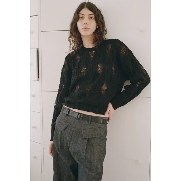 Maryam Nassir Zadeh Monti Sweater Black Size XS NWT - Picture 2 of 6